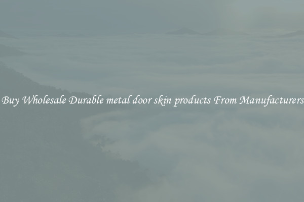 Buy Wholesale Durable metal door skin products From Manufacturers