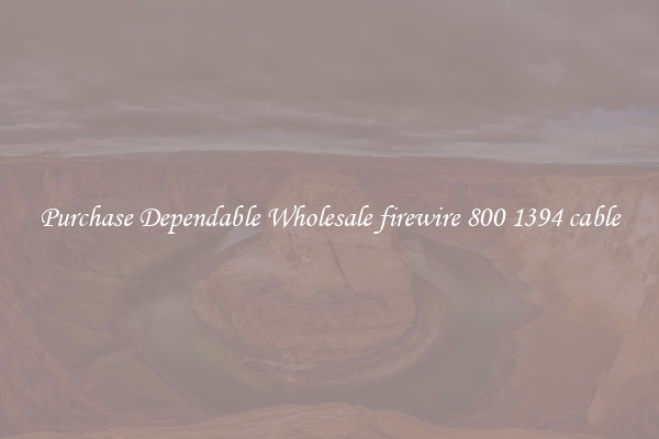 Purchase Dependable Wholesale firewire 800 1394 cable