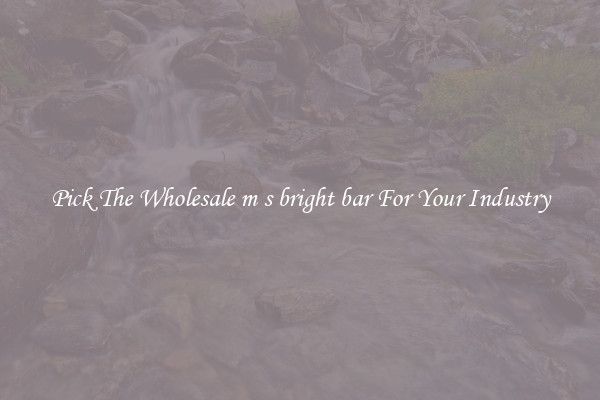 Pick The Wholesale m s bright bar For Your Industry