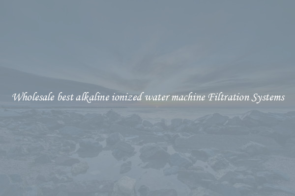 Wholesale best alkaline ionized water machine Filtration Systems