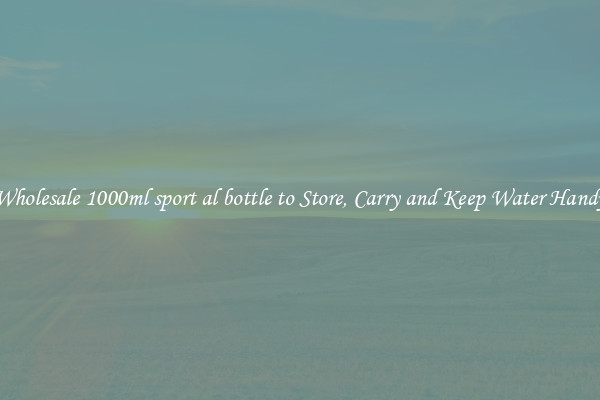 Wholesale 1000ml sport al bottle to Store, Carry and Keep Water Handy