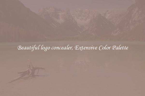 Beautiful logo concealer, Extensive Color Palette