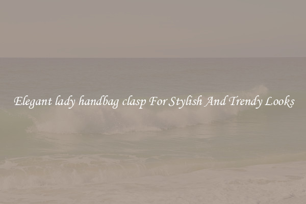 Elegant lady handbag clasp For Stylish And Trendy Looks