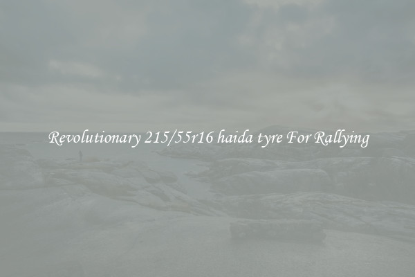 Revolutionary 215/55r16 haida tyre For Rallying