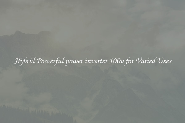 Hybrid Powerful power inverter 100v for Varied Uses