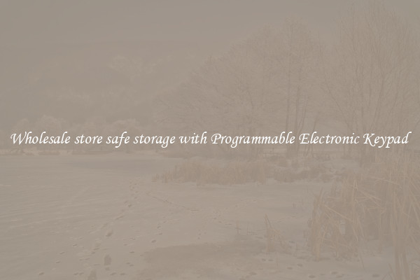 Wholesale store safe storage with Programmable Electronic Keypad 