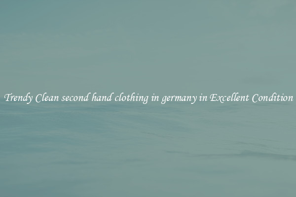 Trendy Clean second hand clothing in germany in Excellent Condition