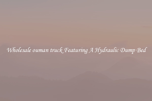 Wholesale ouman truck Featuring A Hydraulic Dump Bed